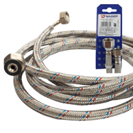 WADEP Metalno pleteno crijevo 1/2" x 1/2", 30 cm